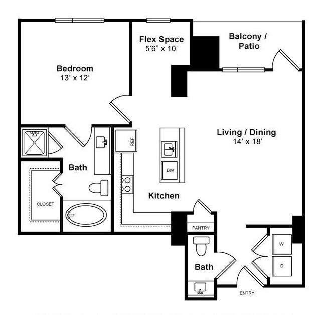 Unit 05103 floor plan